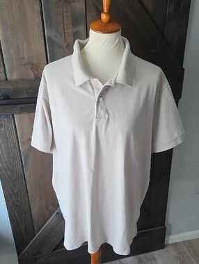 Goodfellow & Co Men's Polo in Pale Beige Or Gray XXL